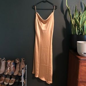 Petal & Pup Cyprus Asymmetrical Satin Dress